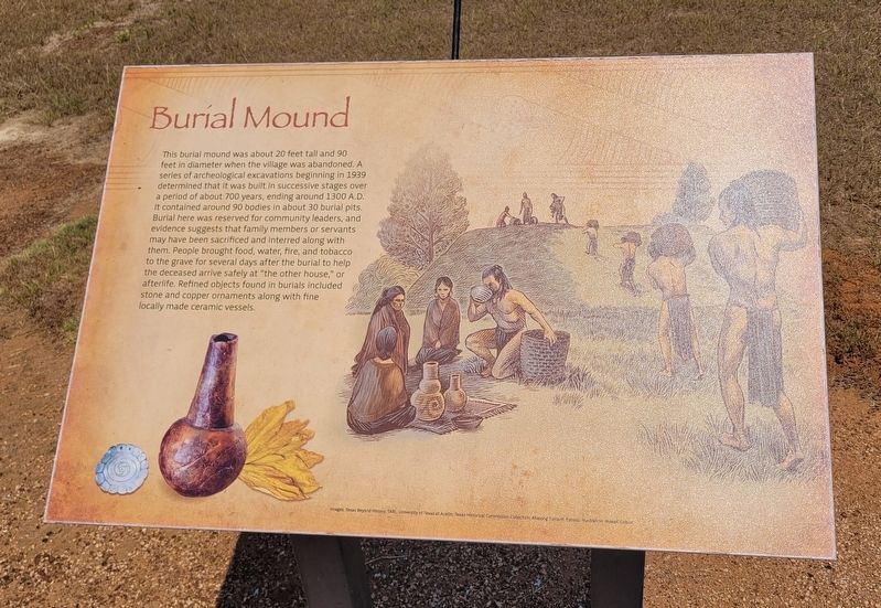 Burial Mound Marker. Click for full size. Burial Mound Marker image. Click for full size.