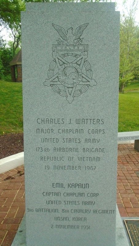 Chaplains Memorial<br>Honor Roll image. Click for full size.