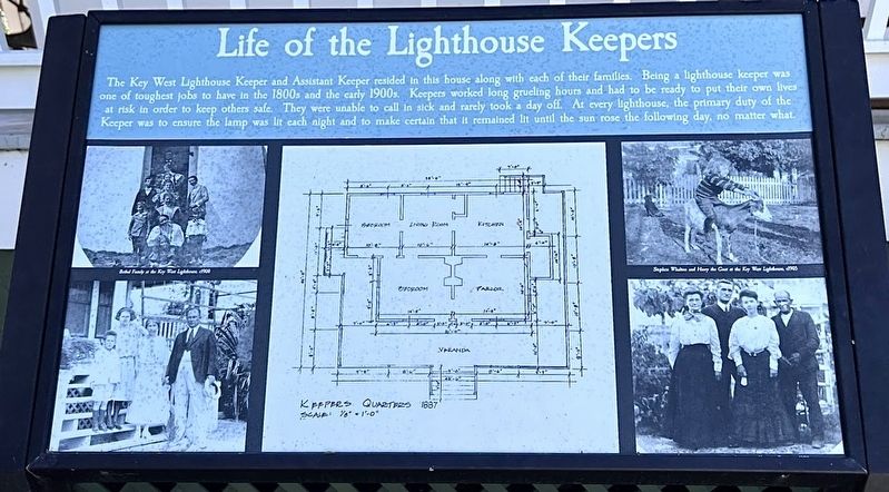 Life of the Lighthouse Keepers Marker image. Click for full size.