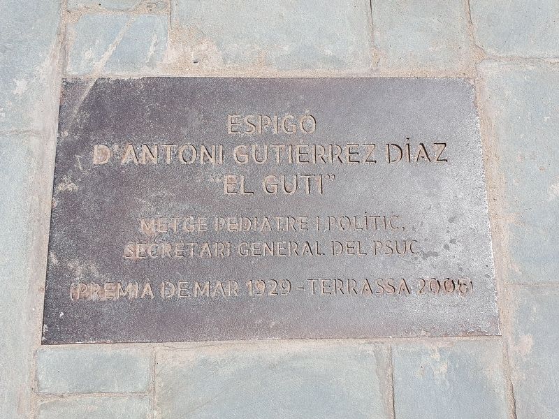 Antoni Gutiérrez Díaz Marker. Click for full size. Antoni Gutiérrez Díaz Marker image. Click for full size.