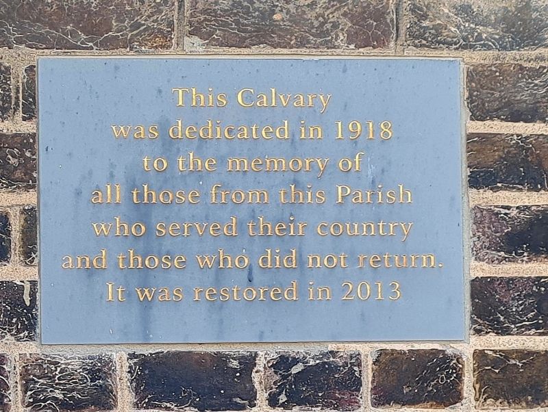 WWI Calvary Marker image. Click for full size.