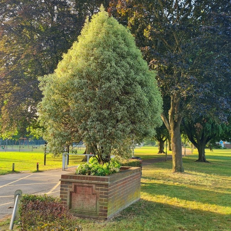 Marker at the entrance to the park. Click for full size. Marker at the entrance to the park image. Click for full size.