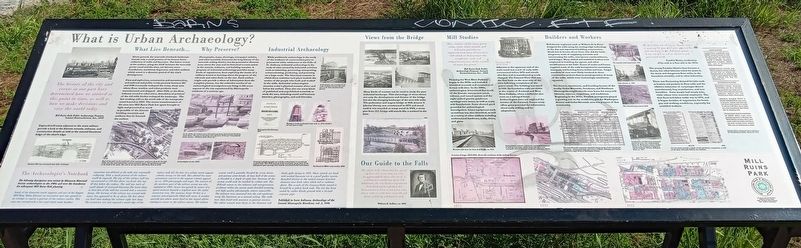 What is Urban Archaeology? Marker. Click for full size. What is Urban Archaeology? Marker image. Click for full size.