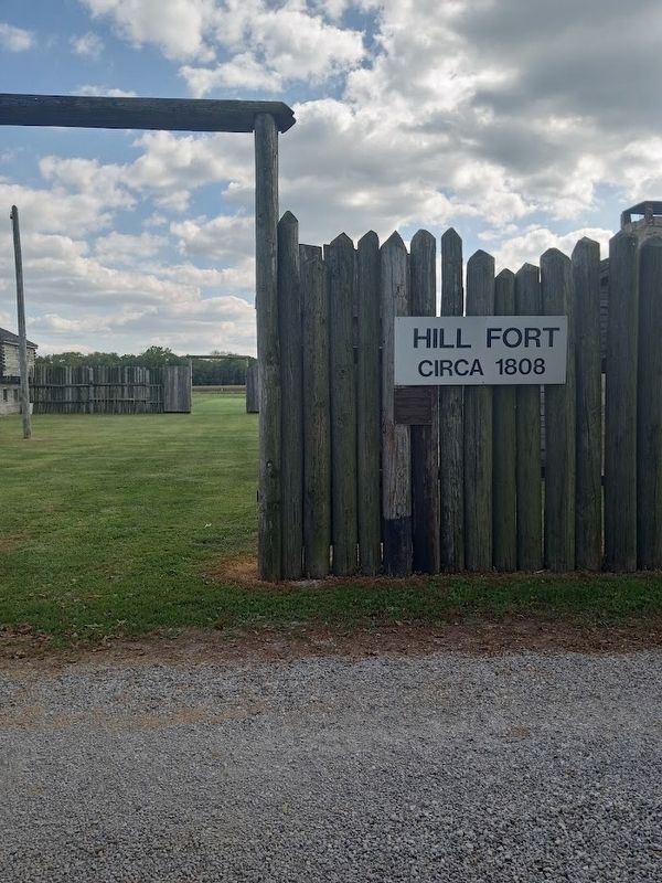 The Defense of Hill's Fort Marker image. Click for full size.