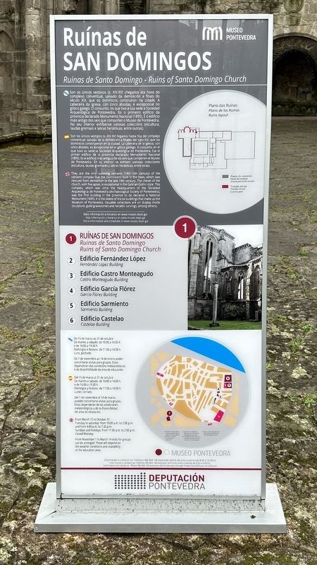 Ruins of Santa Domingo Church Marker. Click for full size. Ruins of Santa Domingo Church Marker image. Click for full size.