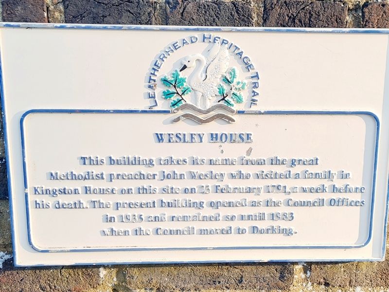 Wesley House Marker image. Click for full size.