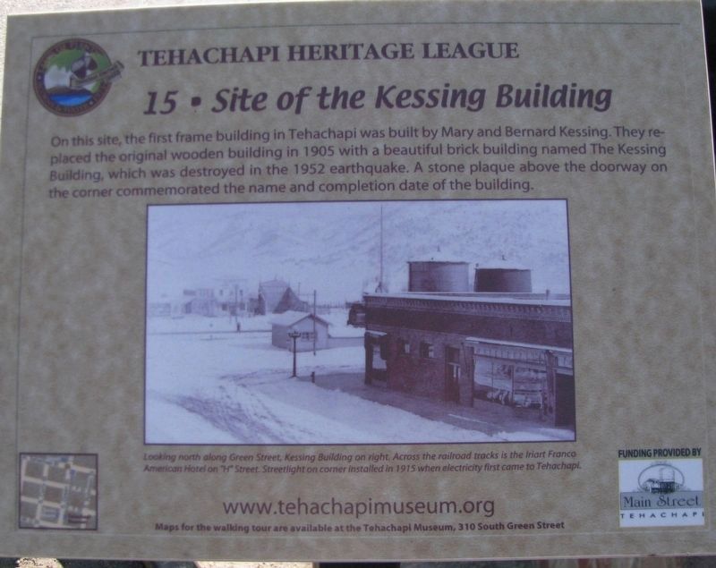 Site of the Kessing Building Marker image. Click for full size.
