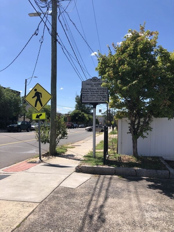 Pauli Murray Marker. Click for full size. Pauli Murray Marker image. Click for full size.