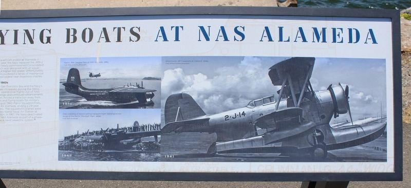 Seaplanes and Flying Boats at NAS Alameda Marker image. Click for full size.