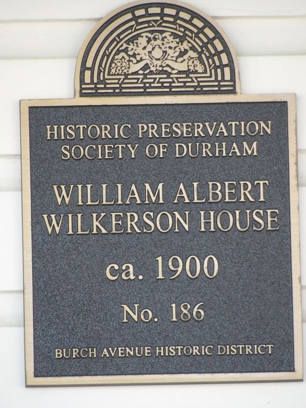 William Albert Wilkerson House Marker image. Click for full size.