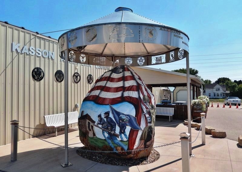 Kasson Freedom Rock (<i>north side</i>) image. Click for full size.