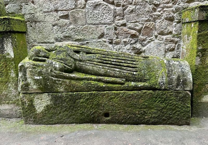 Ruins of Santo Domingo Church - sarcophagus in church interior. Click for full size. Ruins of Santo Domingo Church - sarcophagus in church interior image. Click for full size.