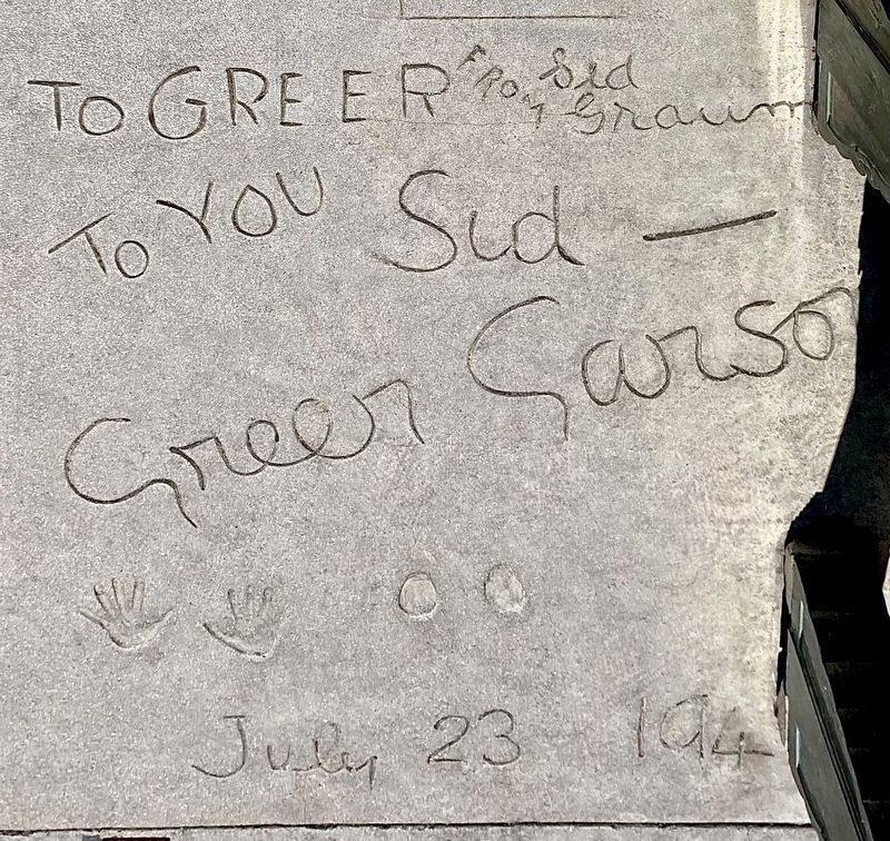 Greer Garsons Signature Tablet. Click for full size. Greer Garsons Signature Tablet image. Click for full size.