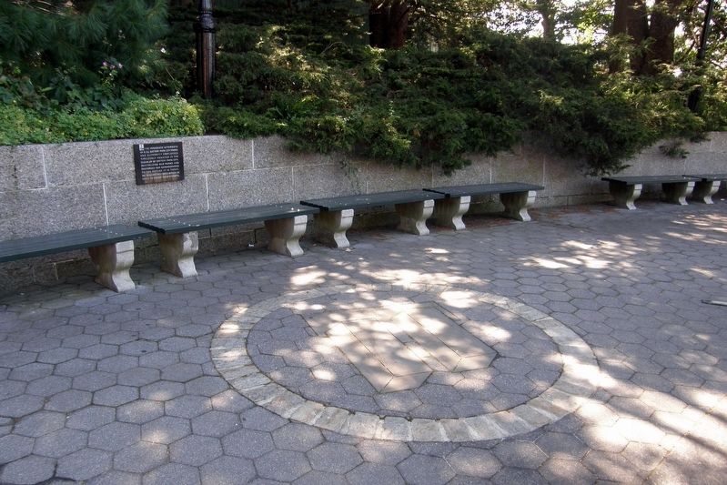 Battery Park City Employees Memorial. Click for full size. Battery Park City Employees Memorial image. Click for full size.