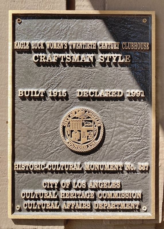 Women’s Clubhouse Marker. Click for full size. Women’s Clubhouse Marker image. Click for full size.