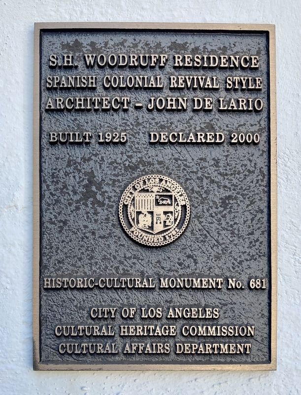 S.H. Woodruff Residence Marker. Click for full size. S.H. Woodruff Residence Marker image. Click for full size.