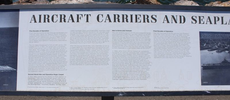Aircraft Carriers and Seaplane Tenders Marker image. Click for full size.