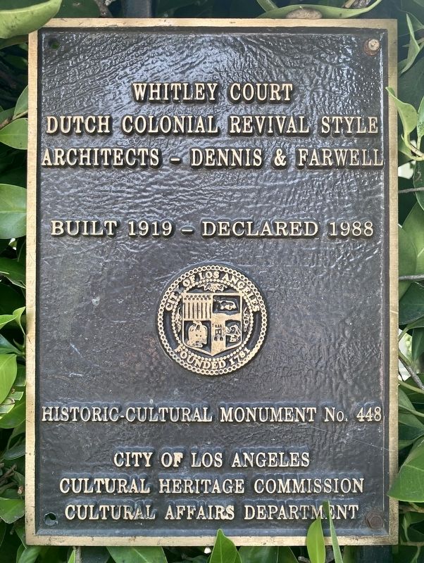 Whitley Court Marker. Click for full size. Whitley Court Marker image. Click for full size.