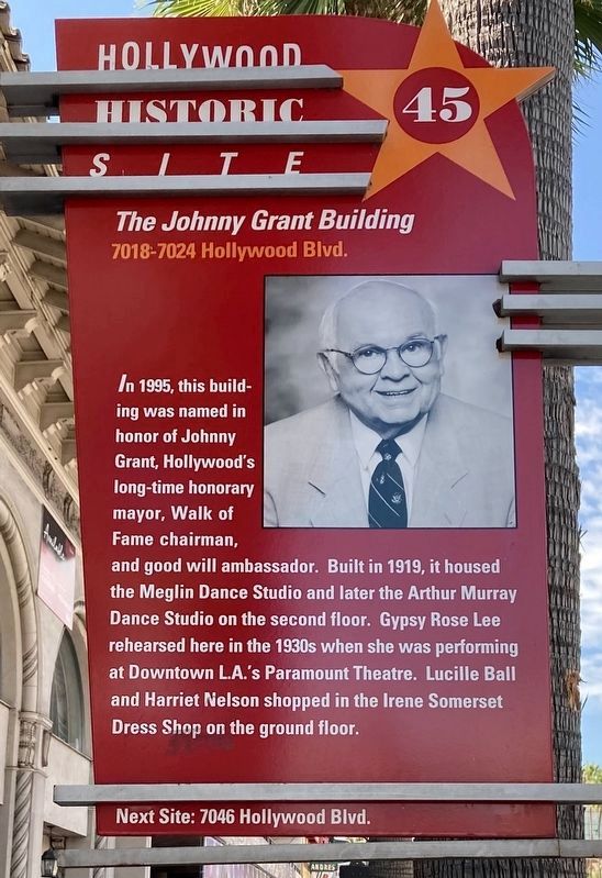 Johnny Grant Building Marker image. Click for full size.