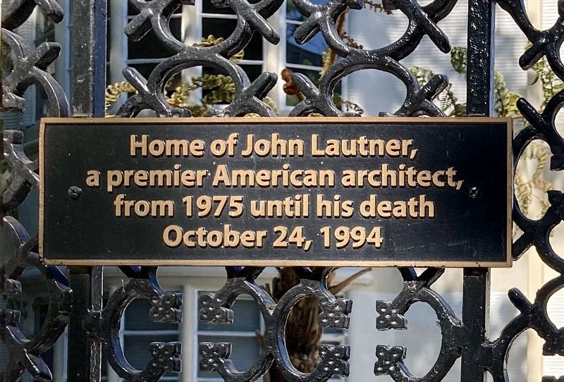 Home of John Lautner Marker. Click for full size. Home of John Lautner Marker image. Click for full size.