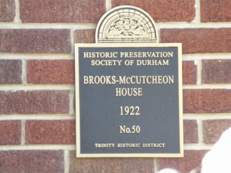 Brooks-McCutcheon House Marker. Click for full size. Brooks-McCutcheon House Marker image. Click for full size.