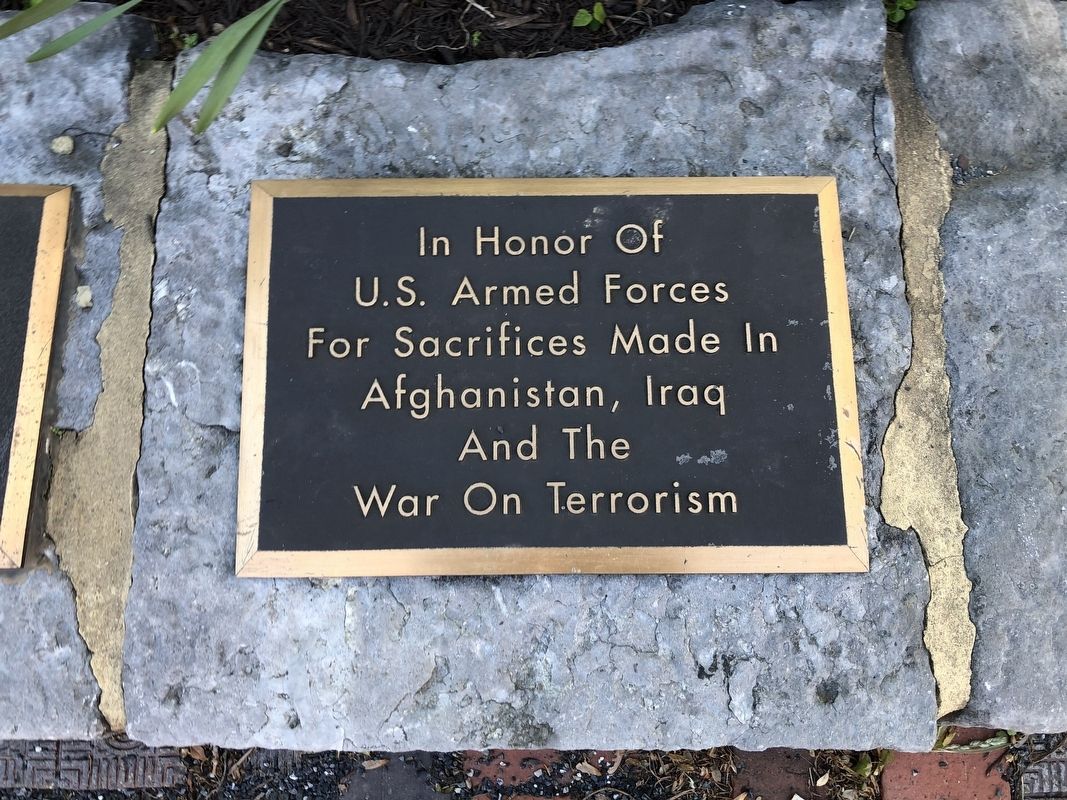 Afghanistan, Iraq and War on Terrorism Memorial. Click for full size. Afghanistan, Iraq and War on Terrorism Memorial image. Click for full size.