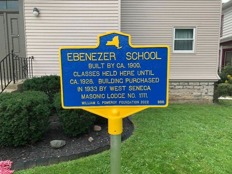 Ebenezer School Marker image. Click for full size.