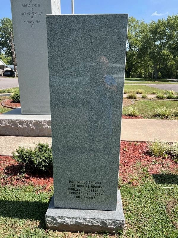 Marker 3 - Back Side - Honorable Service image. Click for full size.
