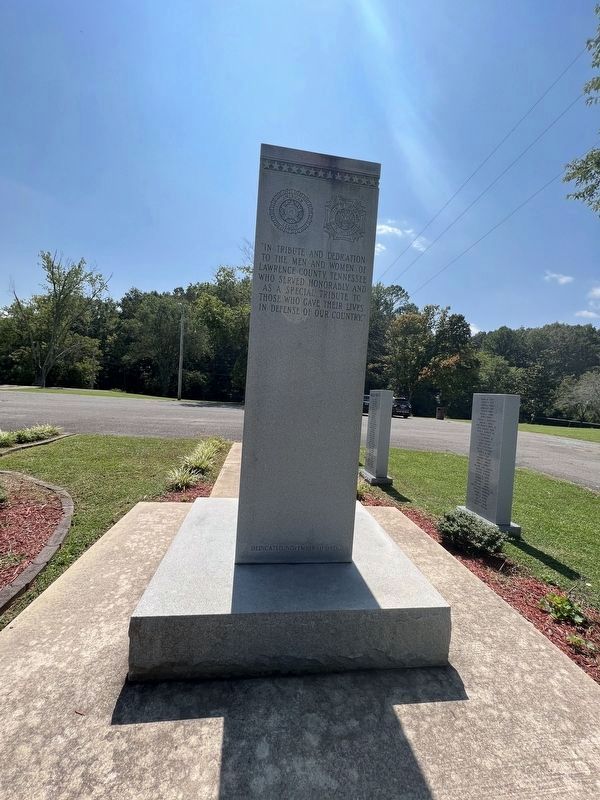 Lawrence County War Casualties Marker. Click for full size. Lawrence County War Casualties Marker image. Click for full size.