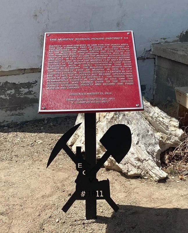 The Murphy School House District 14 Marker. Click for full size. The Murphy School House District 14 Marker image. Click for full size.