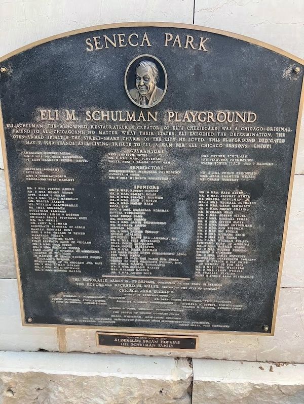 Eli M. Schulman Playground Marker image. Click for full size.