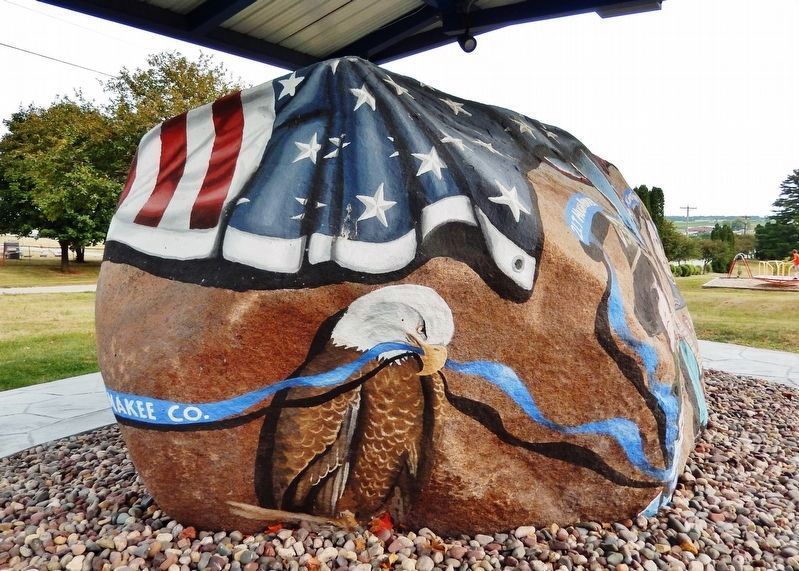 Waukon Freedom Rock (<i>north side</i>). Click for full size. Waukon Freedom Rock (<i>north side</i>) image. Click for full size.