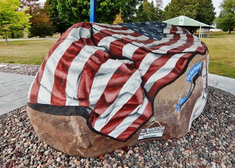 Waukon Freedom Rock (<i>south side</i>). Click for full size. Waukon Freedom Rock (<i>south side</i>) image. Click for full size.