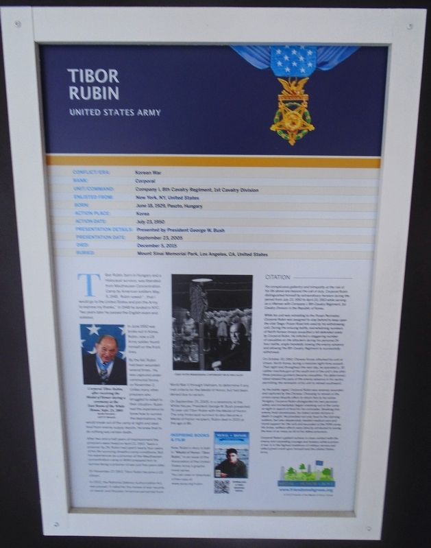 Tibor Rubin Marker image. Click for full size.