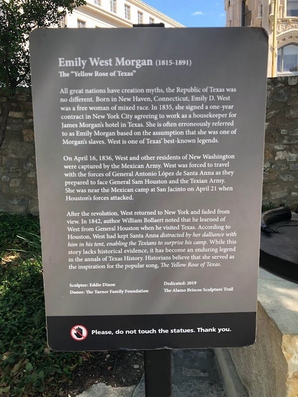 Emily West Morgan (1815-1891) Marker image. Click for full size.