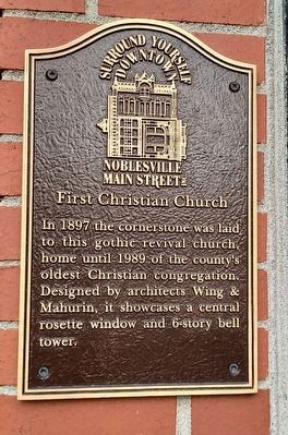 First Christian Church Marker. Click for full size. First Christian Church Marker image. Click for full size.