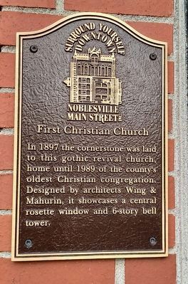 First Christian Church Marker image. Click for full size.