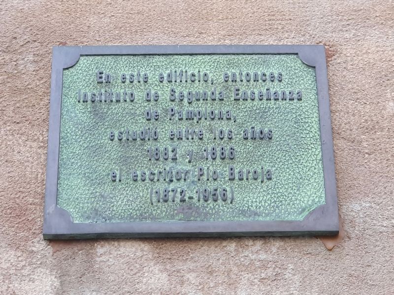 P�o Baroja Marker image. Click for full size.