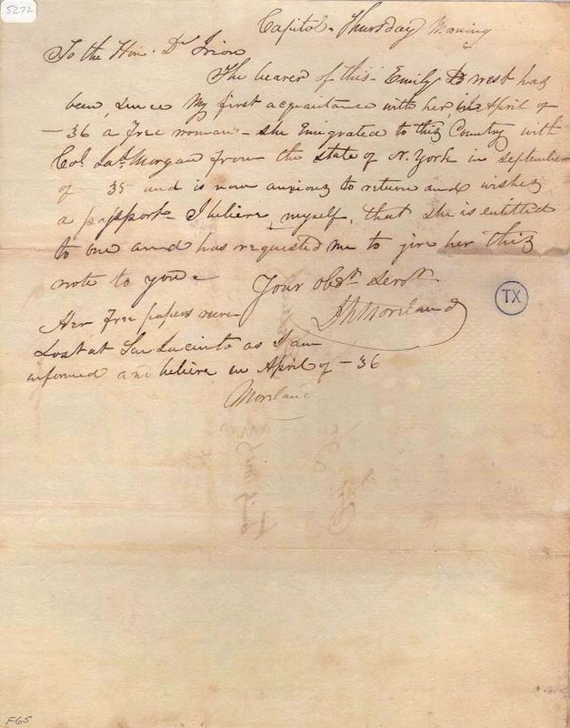 Emily West's passport. Click for full size. Emily West's passport image. Click for full size.