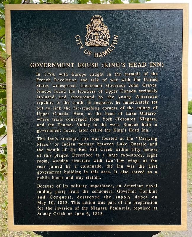 Government House (King’s Head Inn) Marker. Click for full size. Government House (King’s Head Inn) Marker image. Click for full size.