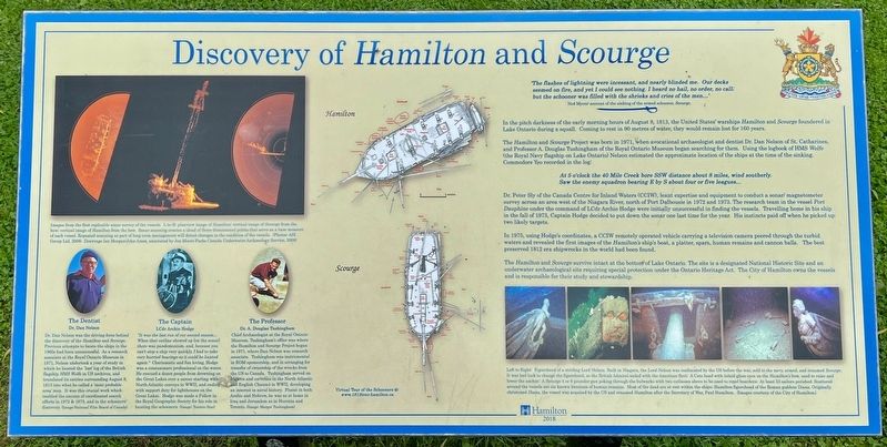 Discovery of Hamilton and Scourge Marker image. Click for full size.