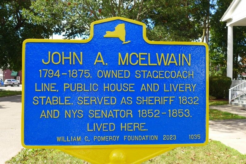 John A. McElwain Marker. Click for full size. John A. McElwain Marker image. Click for full size.