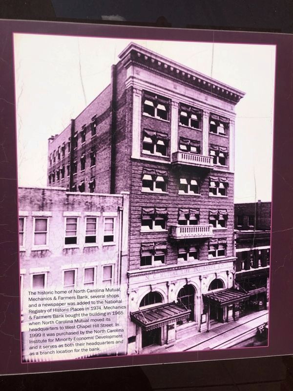 N.C. Mutual/M&F Bank Historical Photo image. Click for full size.