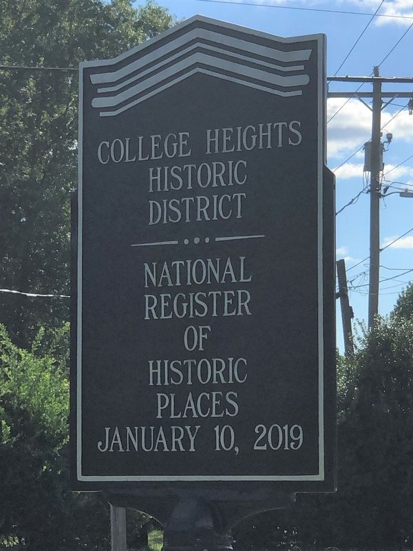 College Heights Historic District Marker image. Click for full size.