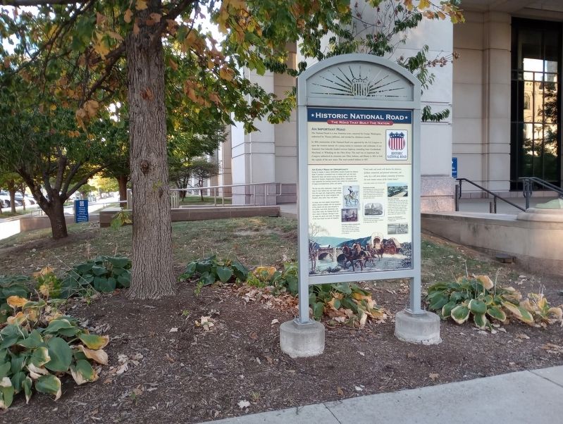Historic National Road Marker. Click for full size. Historic National Road Marker image. Click for full size.