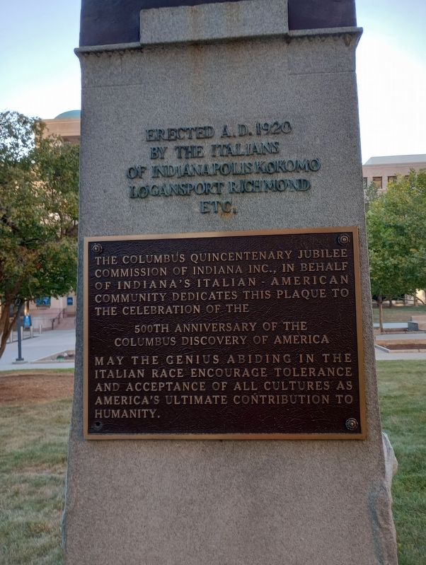 Christopher Columbus Marker, Side Two image. Click for full size.