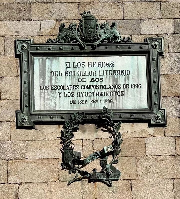 El Batallon Literario / The Literary Battalion Memorial Marker image. Click for full size.