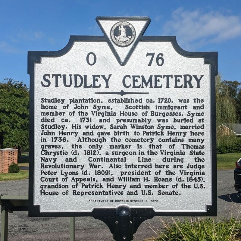 Studley Cemetery Marker image. Click for full size.