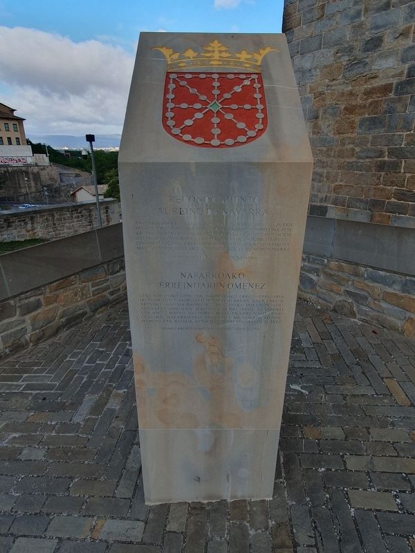 Acknowledgement to the Kingdom of Navarre Marker image. Click for full size.