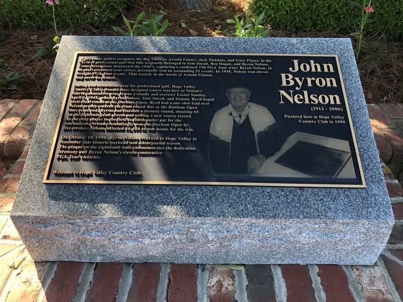 John Byron Nelson Marker image. Click for full size.